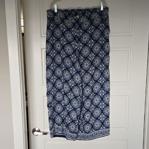 Max Studio Elegant Blue Patterned Women's Skirt